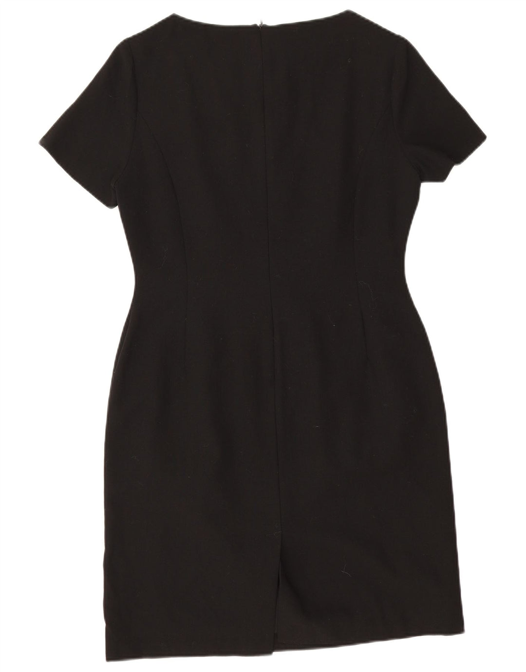 Laura Ashley Womens Sheath Dress UK 12 Medium Black New Wool