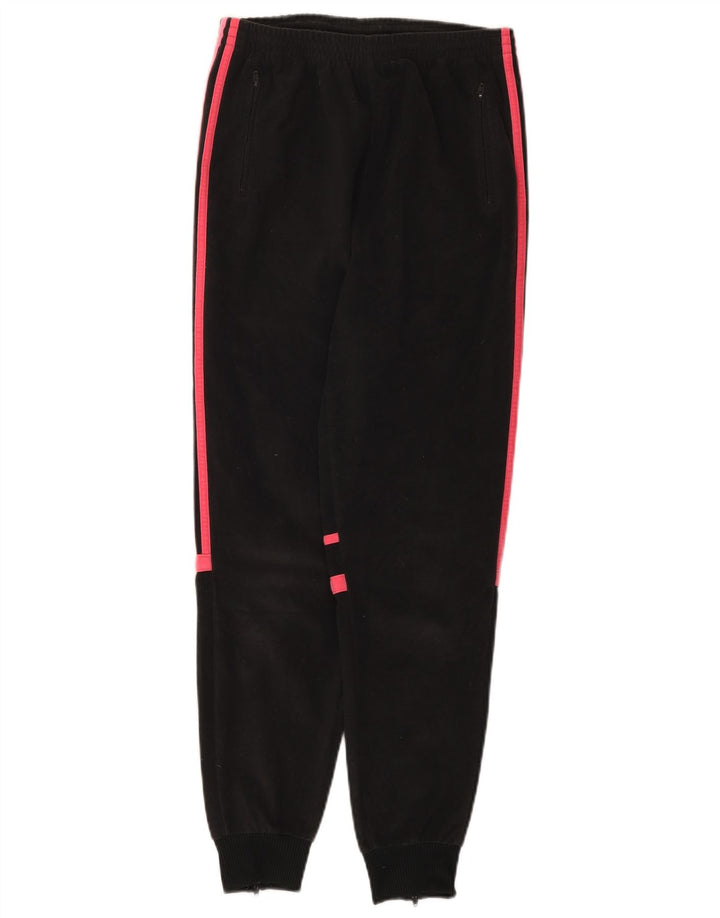 Adidas Girls Tracksuit Trousers Joggers 13-14 Years  Black Polyester