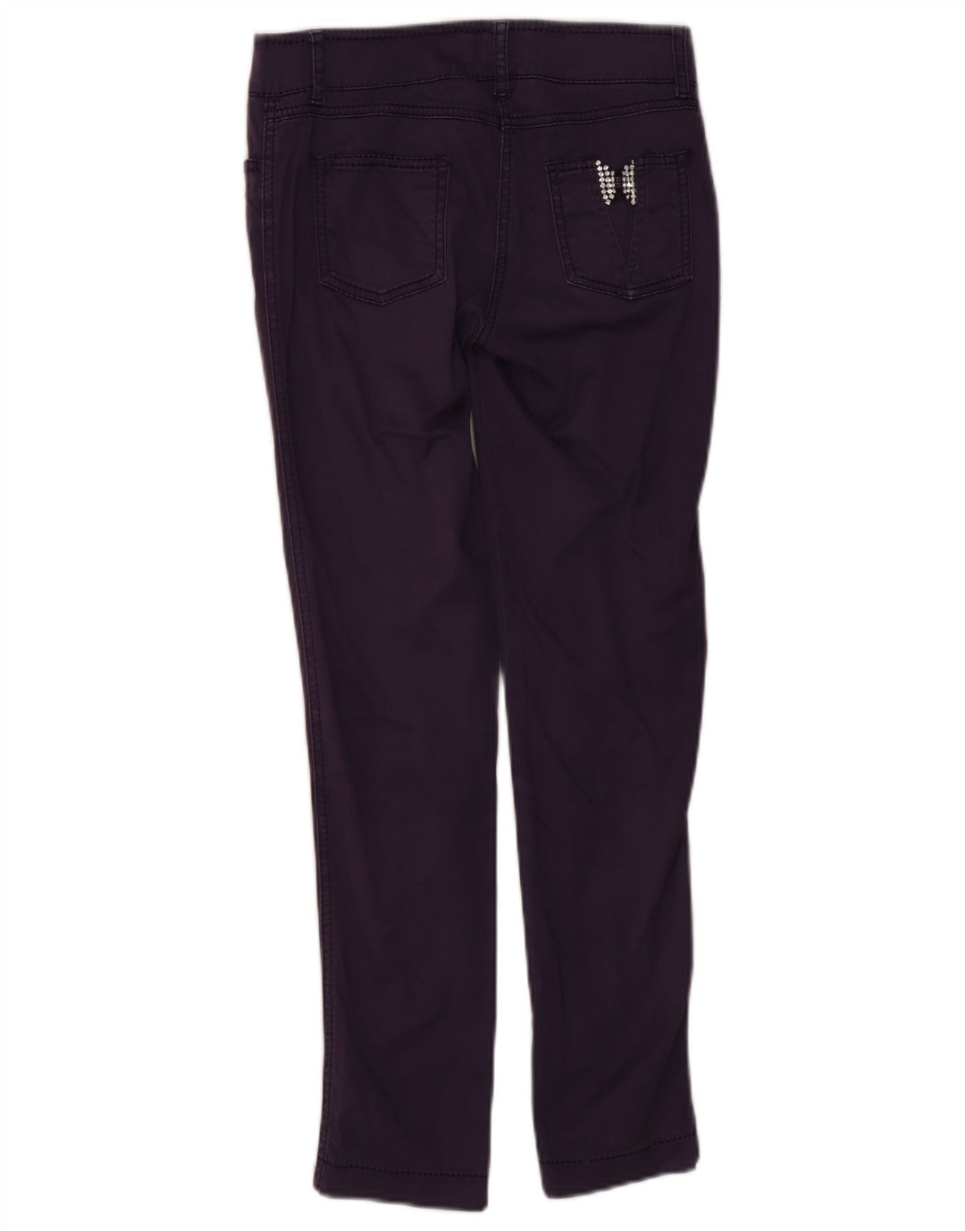Roccobarocco Womens Slim Casual Trousers US 6 Medium W28 L28 Navy Blue
