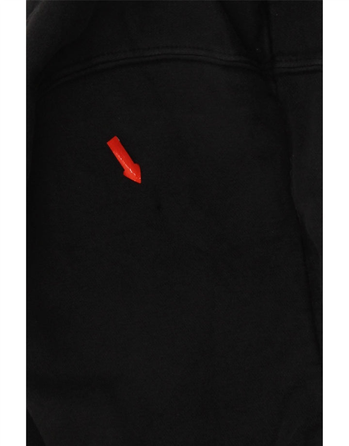 Nike Mens Zip Hoodie Sweater Small Black Cotton