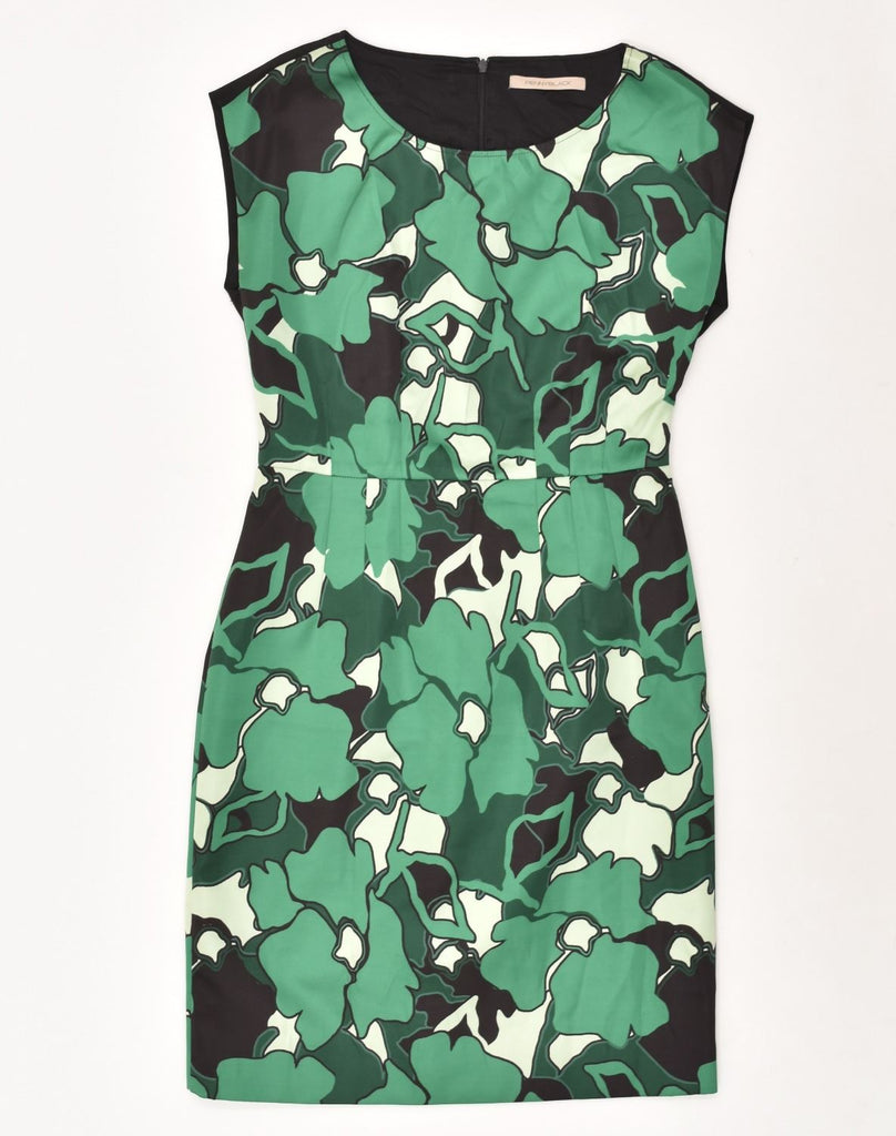 PENNY BLACK Womens Sleeveless Sheath Dress UK 10 Small Green Floral | Vintage Penny Black | Thrift | Second-Hand Penny Black | Used Clothing | Messina Hembry 