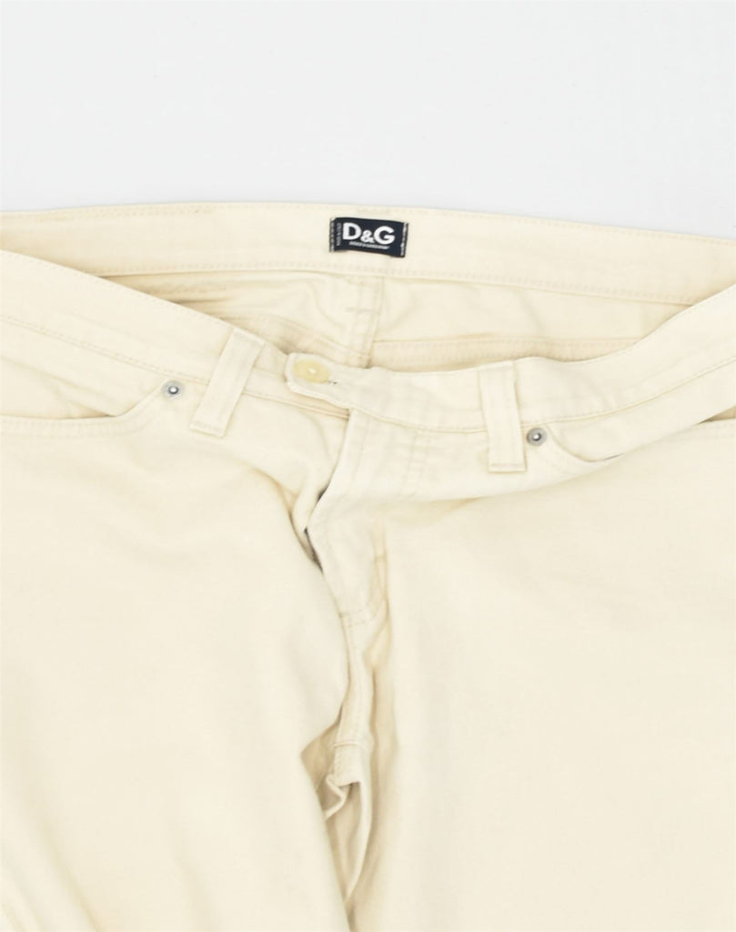 DOLCE & GABBANA Mens Straight Casual Trousers IT 44 Medium W30 L28 Beige | Vintage Dolce & Gabbana | Thrift | Second-Hand Dolce & Gabbana | Used Clothing | Messina Hembry 