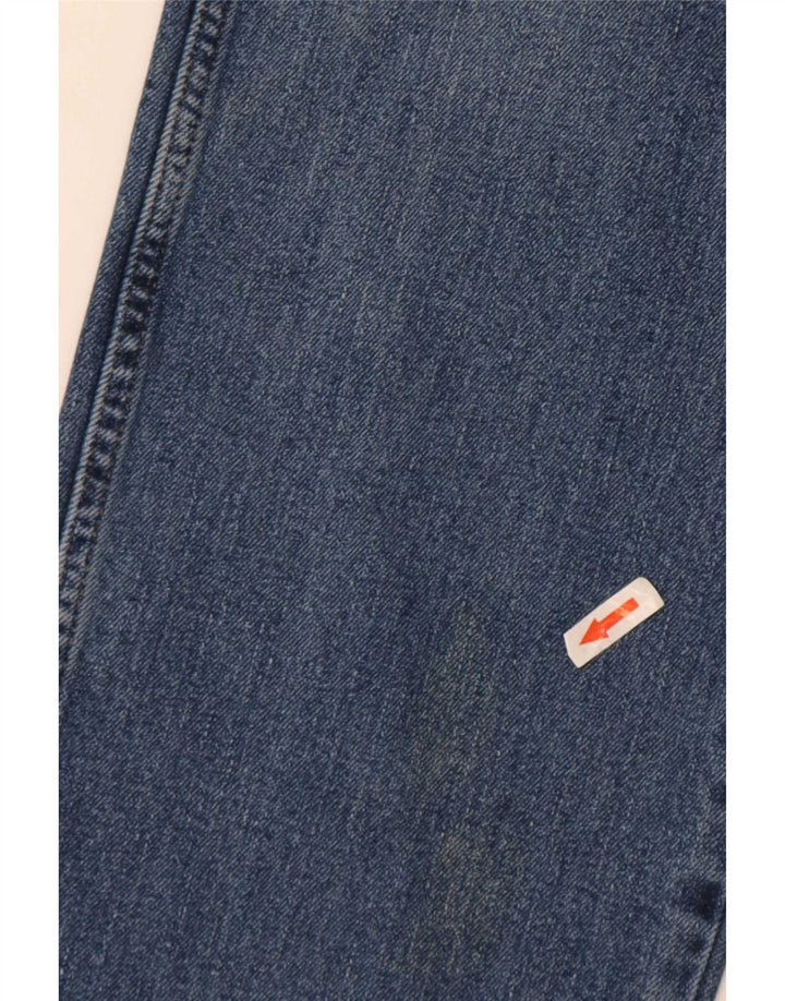 Wrangler Mens Regular Straight Jeans W34 L32 Blue Cotton