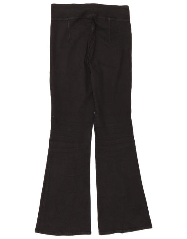 Dkny Womens Flare Tracksuit Trousers UK 10 Small  Black Cotton