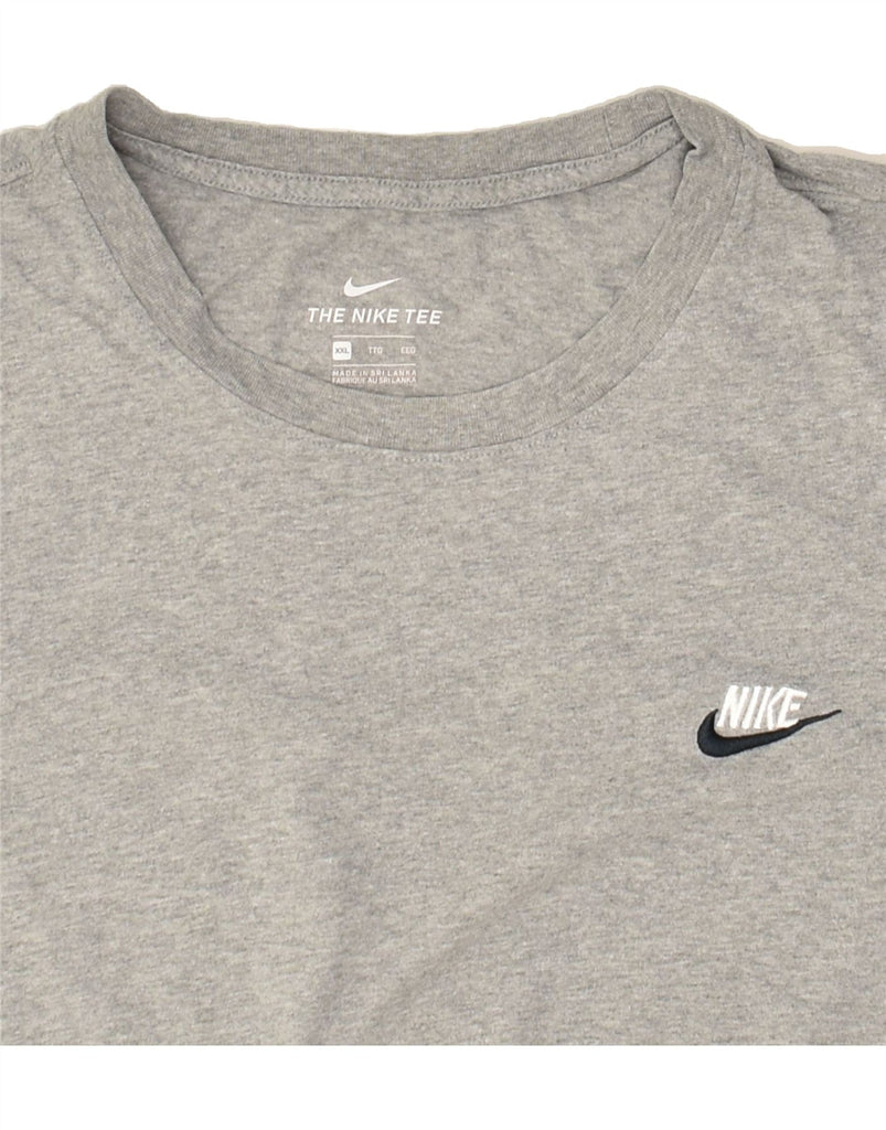 NIKE Mens The Nike Tee T-Shirt Top 2XL Grey Cotton | Vintage Nike | Thrift | Second-Hand Nike | Used Clothing | Messina Hembry 