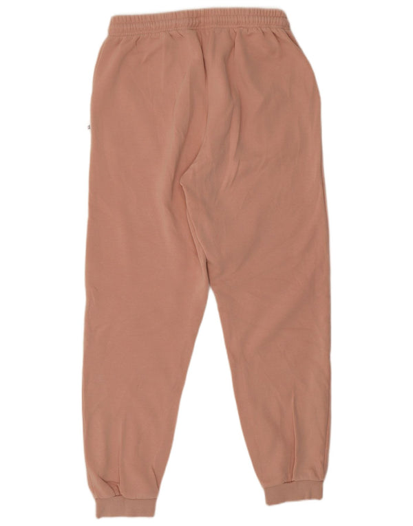 Fila Womens Tracksuit Trousers Joggers UK 12 Medium Pink Cotton