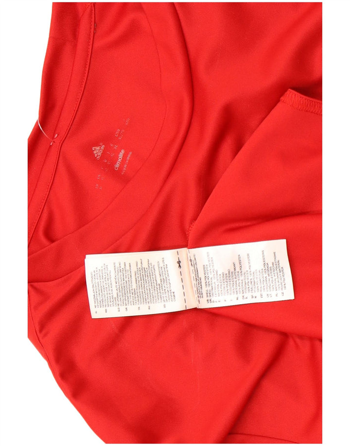 Adidas Mens Climalite T-Shirt Top XL Red Polyester