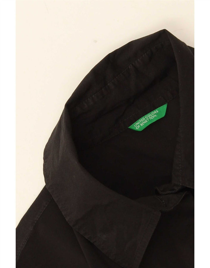 Benetton Womens Shirt UK 16 Large Black