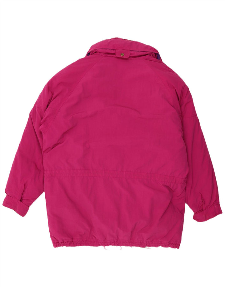 Sympatex Womens Hooded Ski Jacket UK 18 XL Pink Polyester