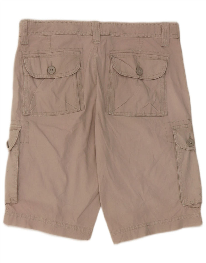 Benetton Mens Cargo Shorts IT 44 XS W30 Grey Cotton