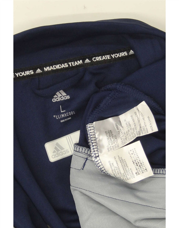 Adidas Mens Climacool Tracksuit Top Jacket Large Navy Blue Colourblock