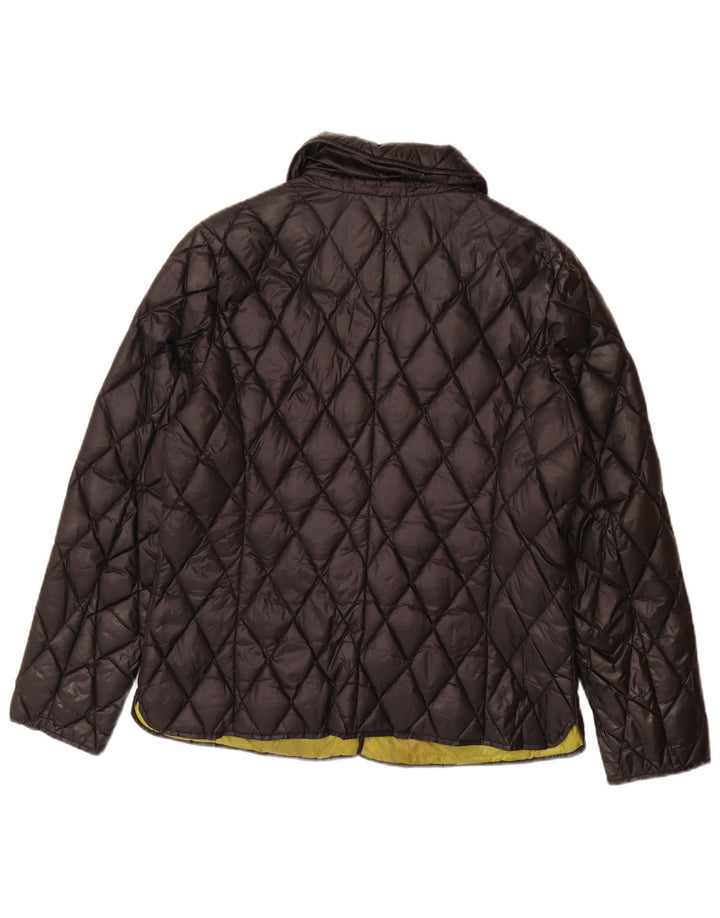 Michael Kors Womens Quilted Jacket UK 12 Medium Navy Blue Nylon