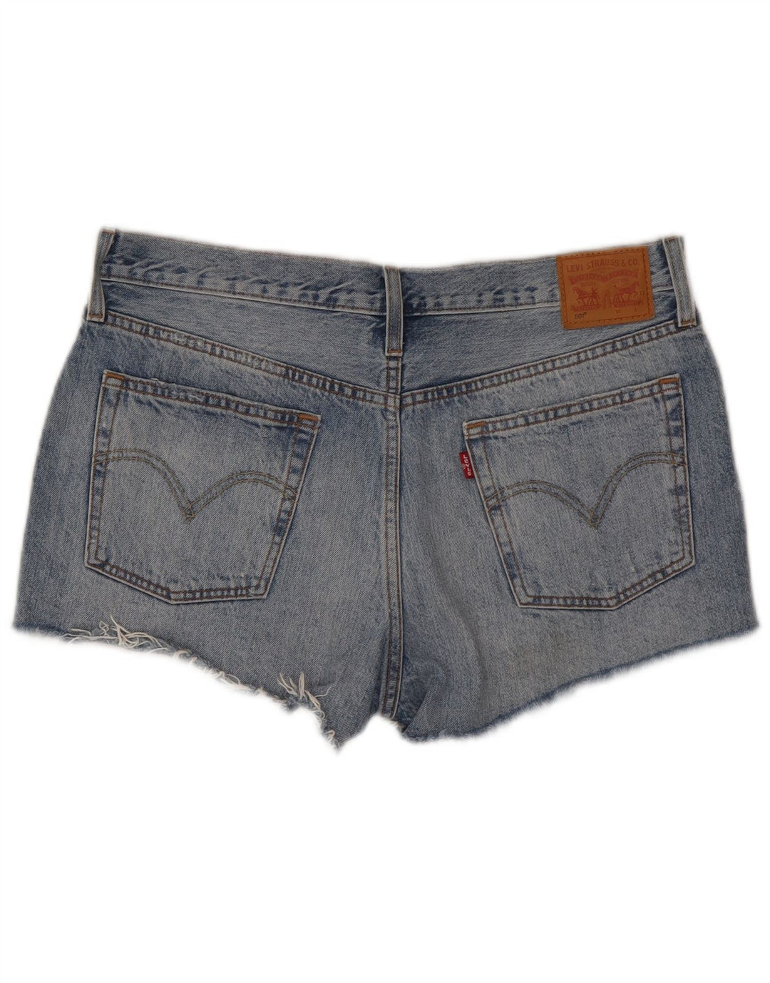 Levi's Womens 501 Denim Shorts W32 Medium Blue Cotton