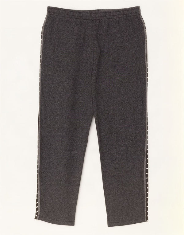 Arena Mens Graphic Crop Tracksuit Trousers Large Grey Colourblock Acrylic