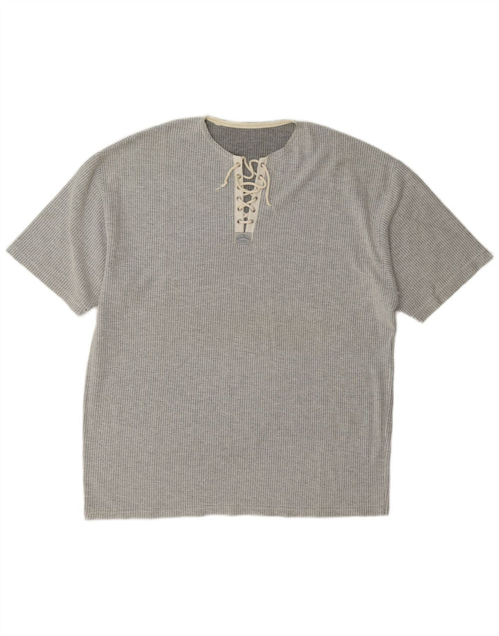 Vintage Mens T-Shirt Top Large Grey