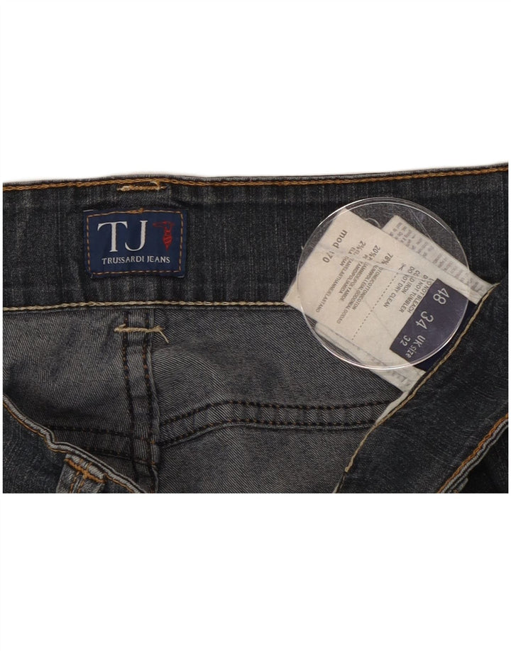 Trussardi Mens Slim Jeans W32 L32 Blue Cotton