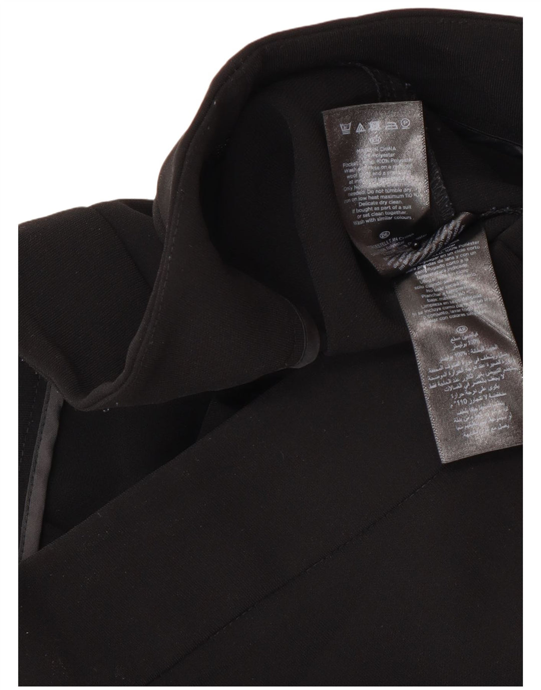 Hobbs Womens Straight Suit Trousers UK 10 Small W30 L30 Black Polyester