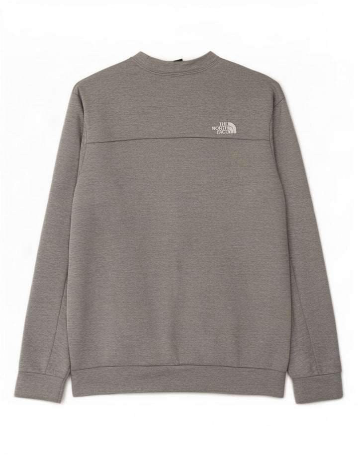 The North Face Mens Sweatshirt Jumper Medium Grey Flecked Polyester