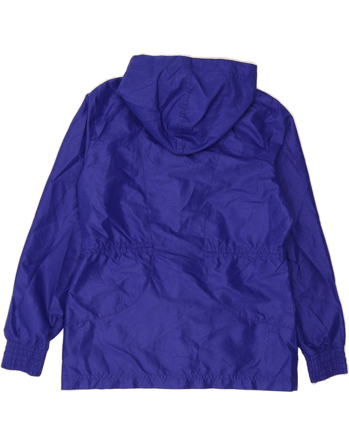 FILA Womens Oversized Hooded Rain Jacket UK 10 Small Navy Blue Polyester Vintage Fila and Second-Hand Fila from Messina Hembry 