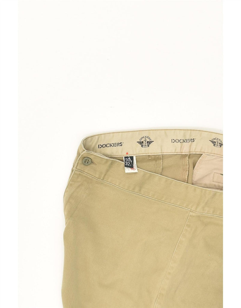 DOCKERS Womens Straight Cropped Trousers W30 L24 Beige Cotton Vintage Dockers and Second-Hand Dockers from Messina Hembry 