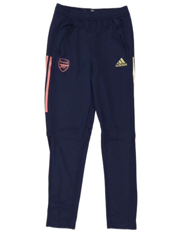 Adidas Boys Arsenal Tracksuit Trousers 13-14 Years  Navy Blue Polyester