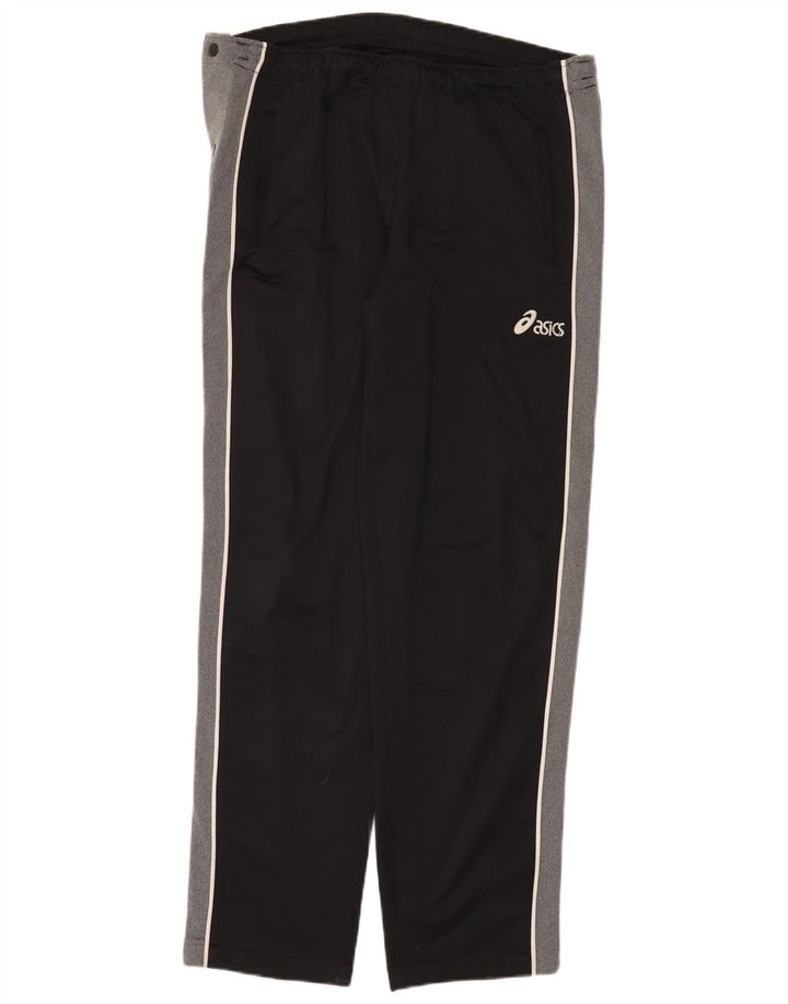 Asics Mens Tracksuit Trousers Medium Black Colourblock