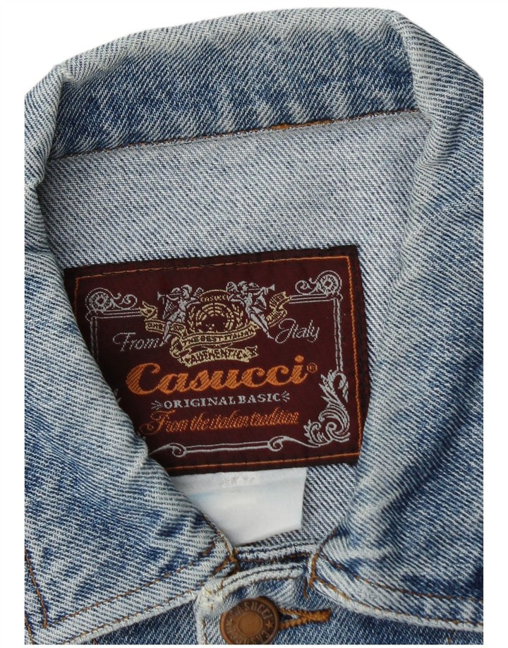 Casucci Mens Denim Jacket UK 42 XL Blue