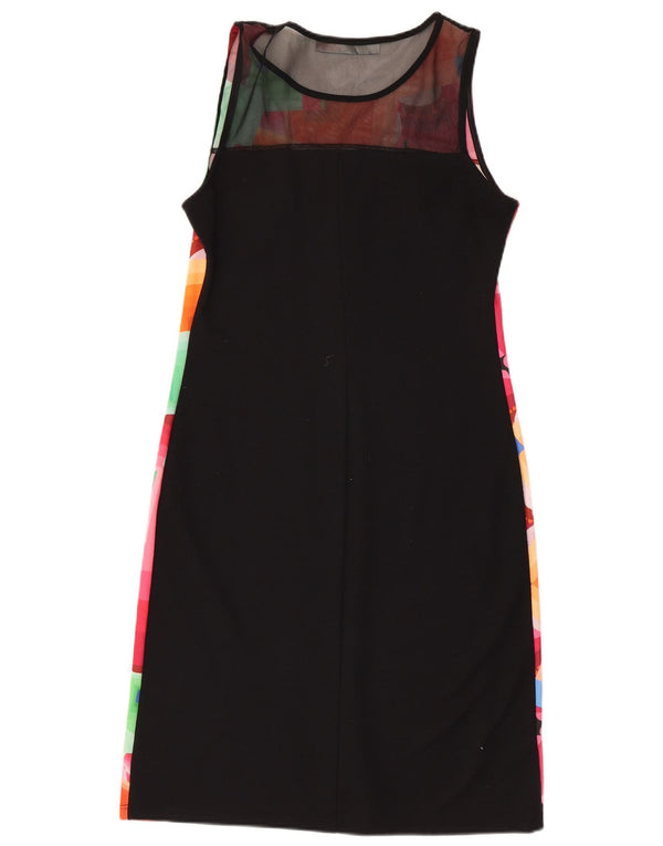 Desigual Womens Graphic Sheath Dress UK 14 Large Multicoloured Geometric