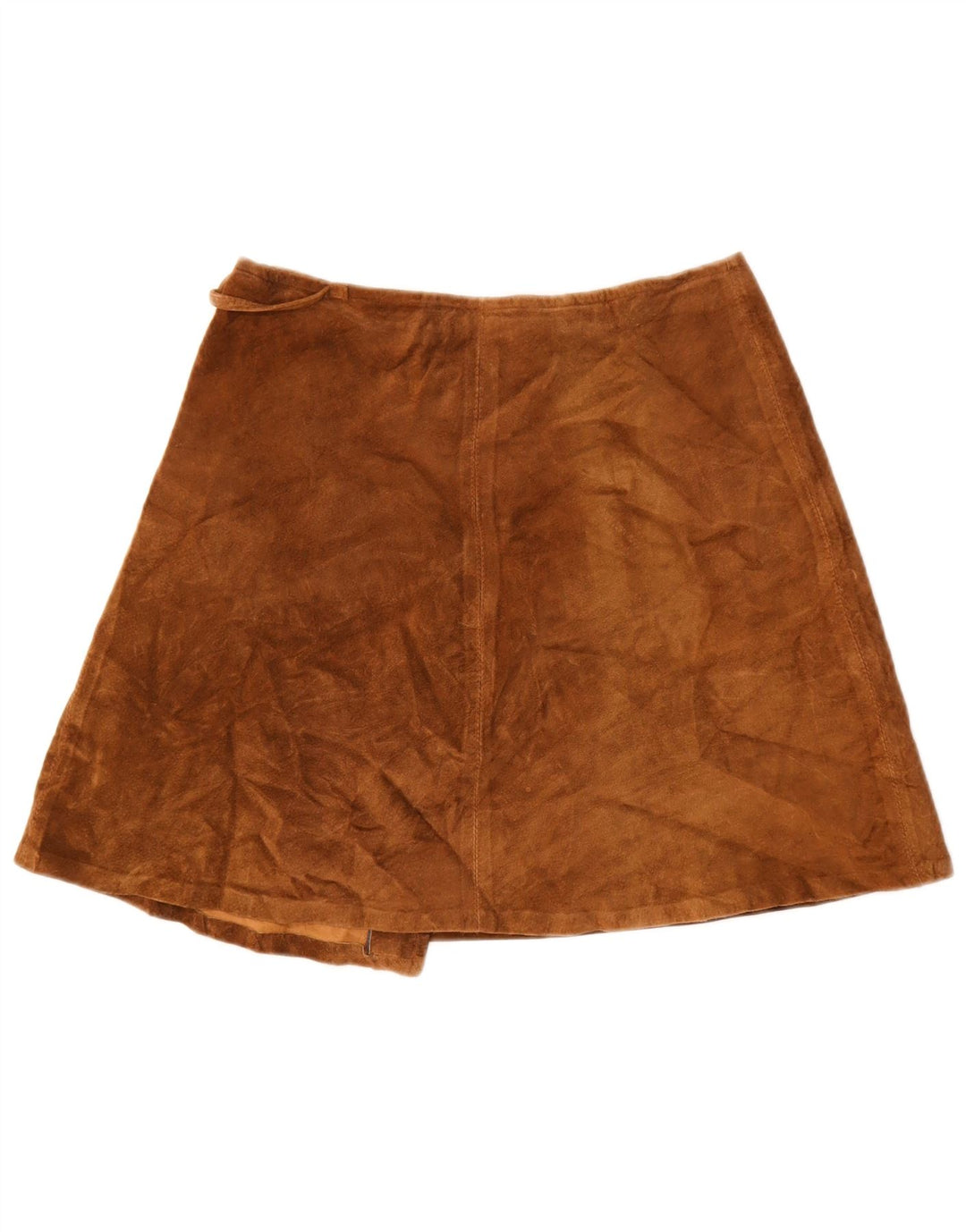 Vintage Womens Suede Wrap Skirt IT 46 Large W32  Brown