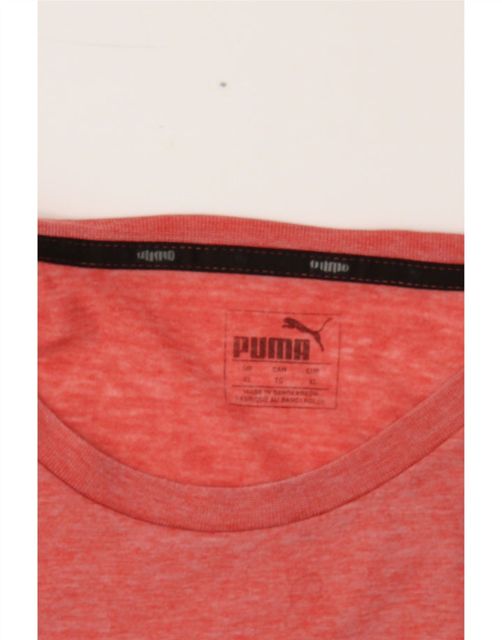 PUMA Mens Graphic T-Shirt Top XL Pink Polyester Vintage Puma and Second-Hand Puma from Messina Hembry 