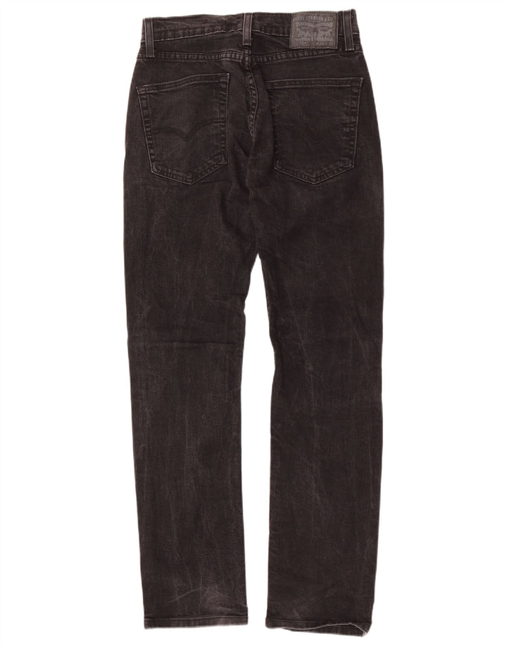 Levi's Mens 514 Straight Jeans W30 L32 Black Cotton