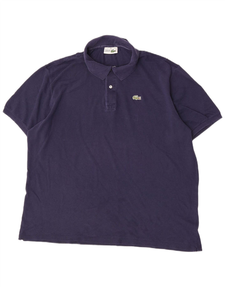 Lacoste Mens Polo Shirt Size 8 3XL Navy Blue Cotton