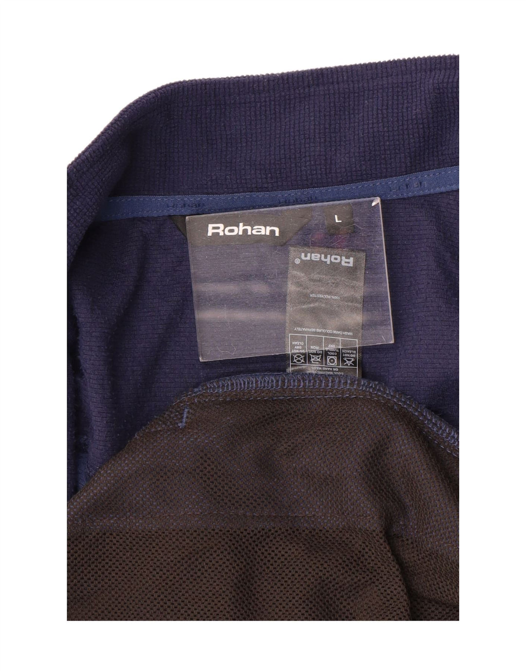 Rohan Mens Tracksuit Top Jacket Large Navy Blue Colourblock Polyester