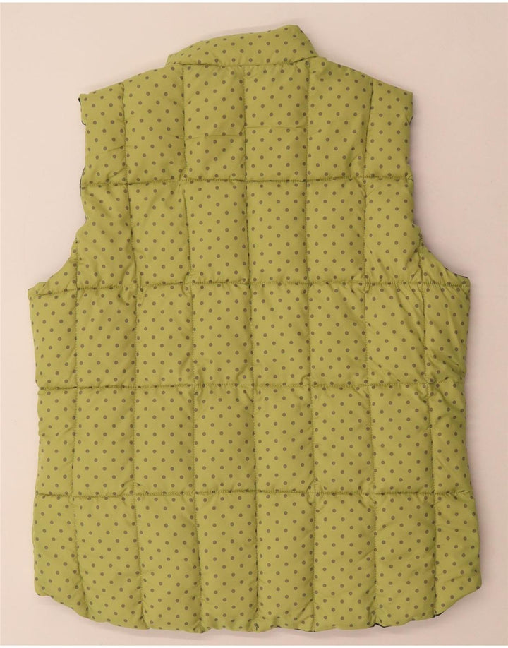 Puffa Womens Reversible Padded Gilet UK 16 Large Blue Polyester