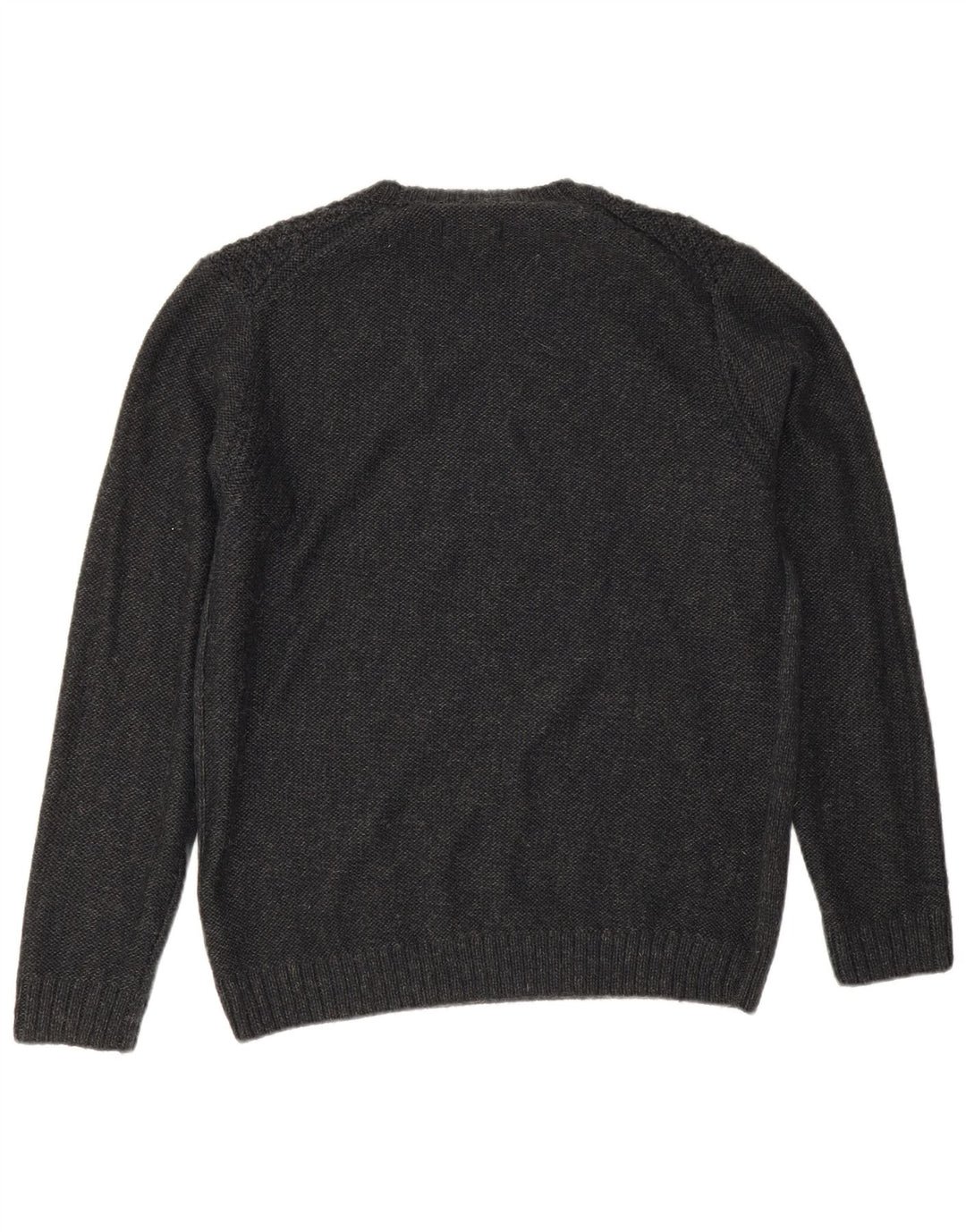 Peckott Mens Heritage Crew Neck Jumper Sweater Medium Grey Polyacrylic