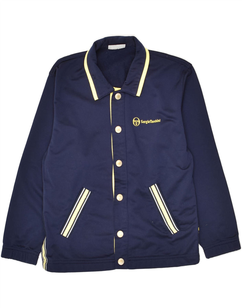 SERGIO TACCHINI Boys Bomber Jacket 13-14 Years Navy Blue Polyester | Vintage Sergio Tacchini | Thrift | Second-Hand Sergio Tacchini | Used Clothing | Messina Hembry 
