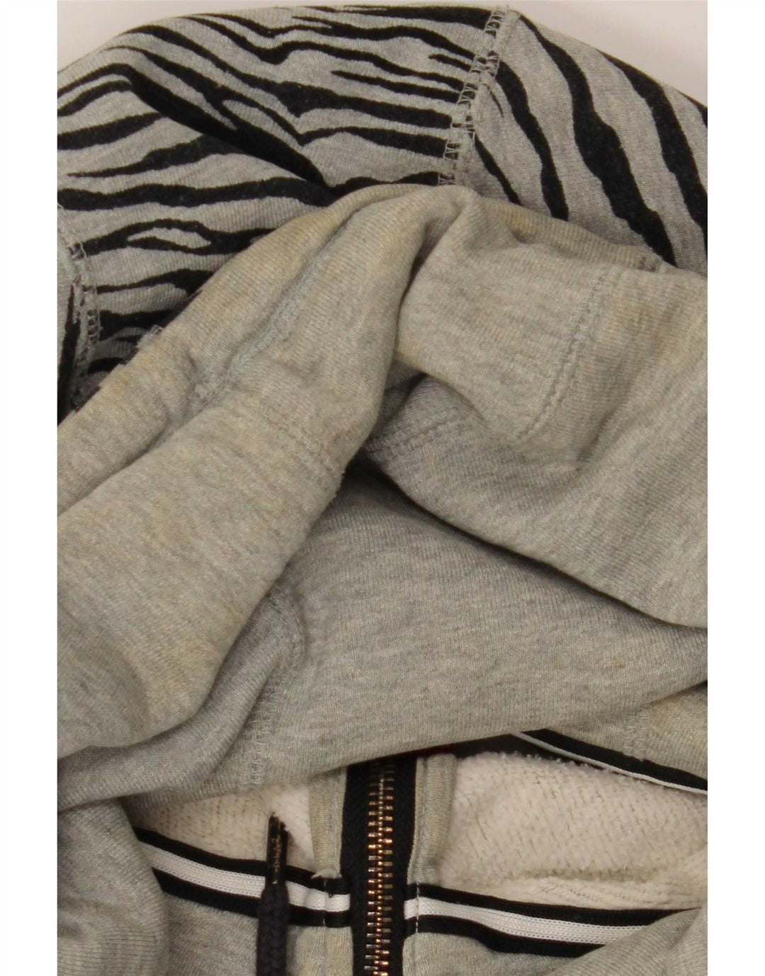 Nike Womens Oversized UK 20 2XL Grey Animal Print Cotton