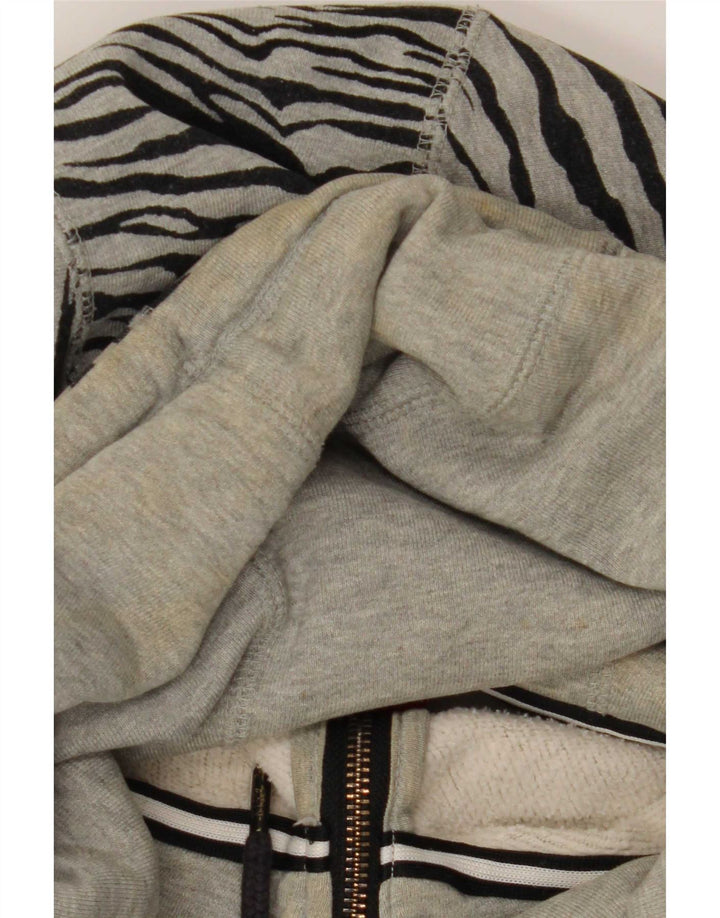 Nike Womens Oversized UK 20 2XL Grey Animal Print Cotton