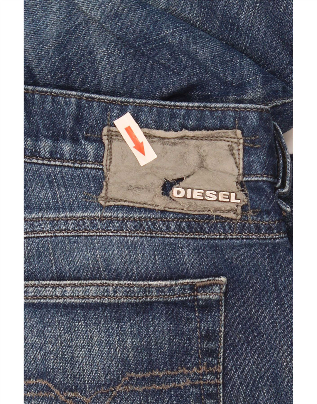 Diesel Mens Ronhary Stretch Bootcut Jeans W29 L30 Navy Blue Cotton
