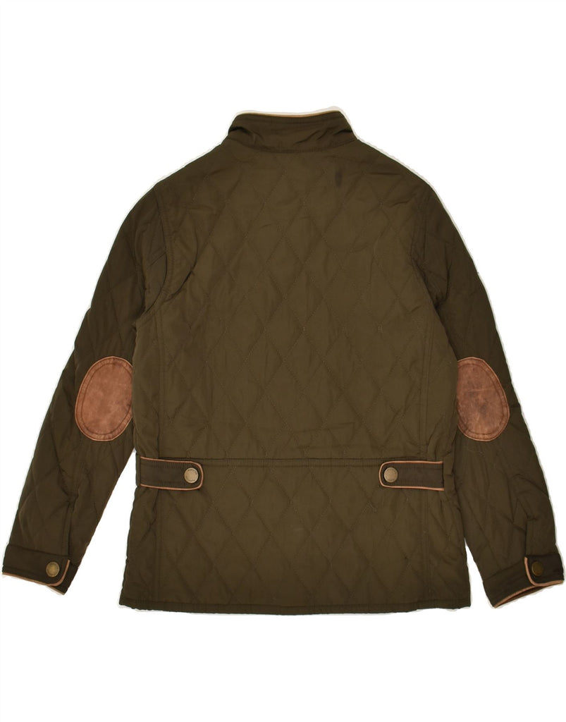 MASSIMO DUTTI Boys Quilted Jacket 9-10 Years Khaki Polyester | Vintage Massimo Dutti | Thrift | Second-Hand Massimo Dutti | Used Clothing | Messina Hembry 