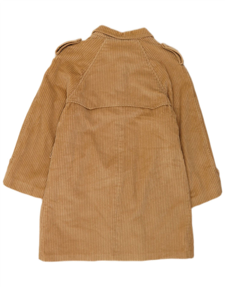 Salco Womens Corduroy Overcoat UK 14 Medium Beige