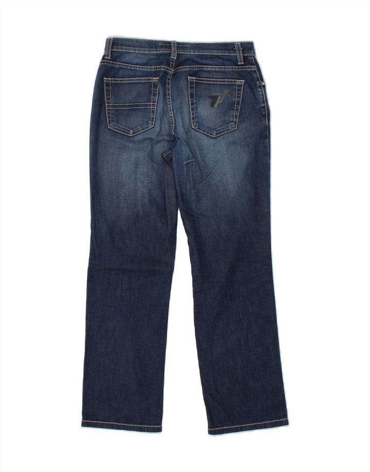 TRUSSARDI Womens Straight Jeans W27 L27 Navy Blue Cotton Vintage Trussardi and Second-Hand Trussardi from Messina Hembry 