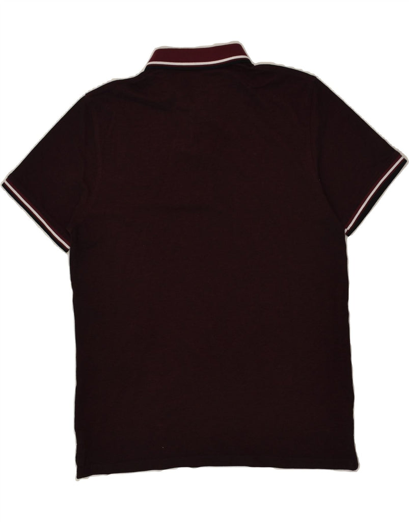 JACK & JONES Mens Polo Shirt 2XL Maroon Cotton | Vintage Jack & Jones | Thrift | Second-Hand Jack & Jones | Used Clothing | Messina Hembry 