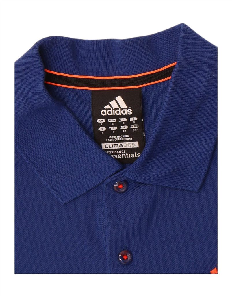 ADIDAS Mens Clima 365 Polo Shirt Small Navy Blue Vintage Adidas and Second-Hand Adidas from Messina Hembry 