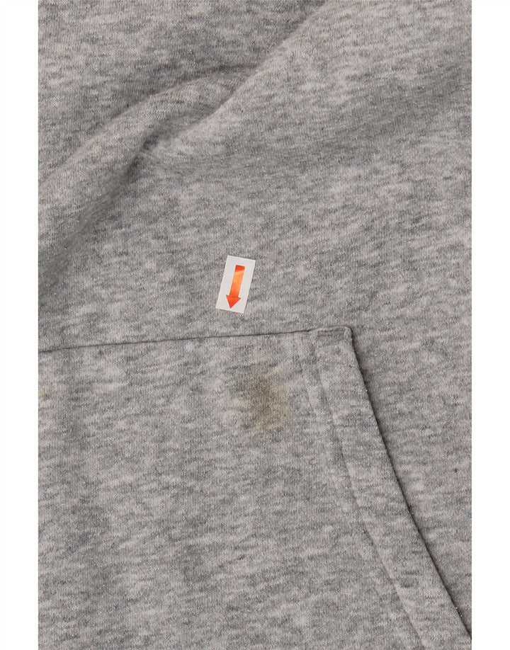 UNDER ARMOUR Mens Hoodie Jumper Large Grey Flecked Cotton