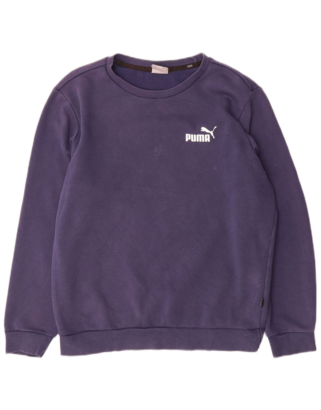 Puma Mens Sweatshirt Jumper Small Navy Blue Cotton