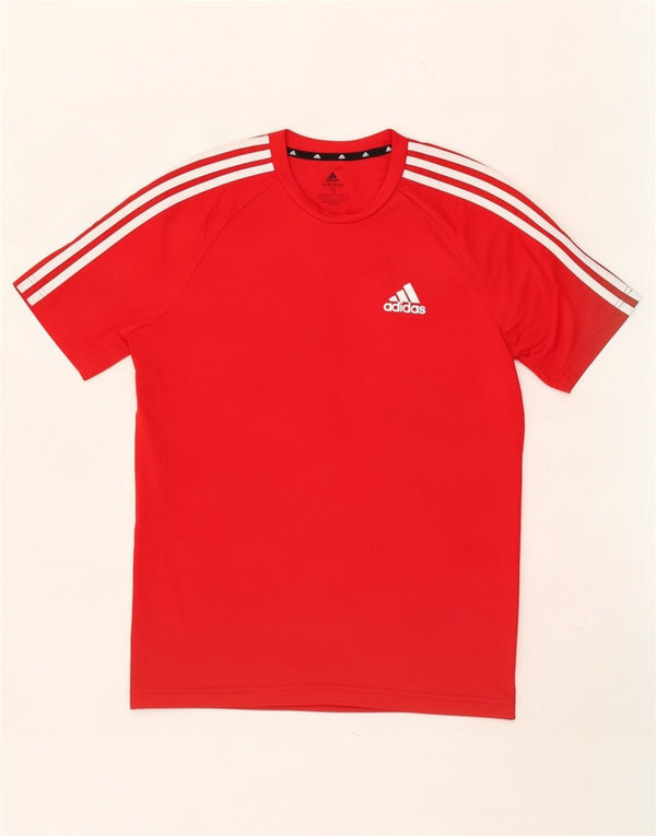 Adidas Mens Aeroready T-Shirt Top Small Red Polyester