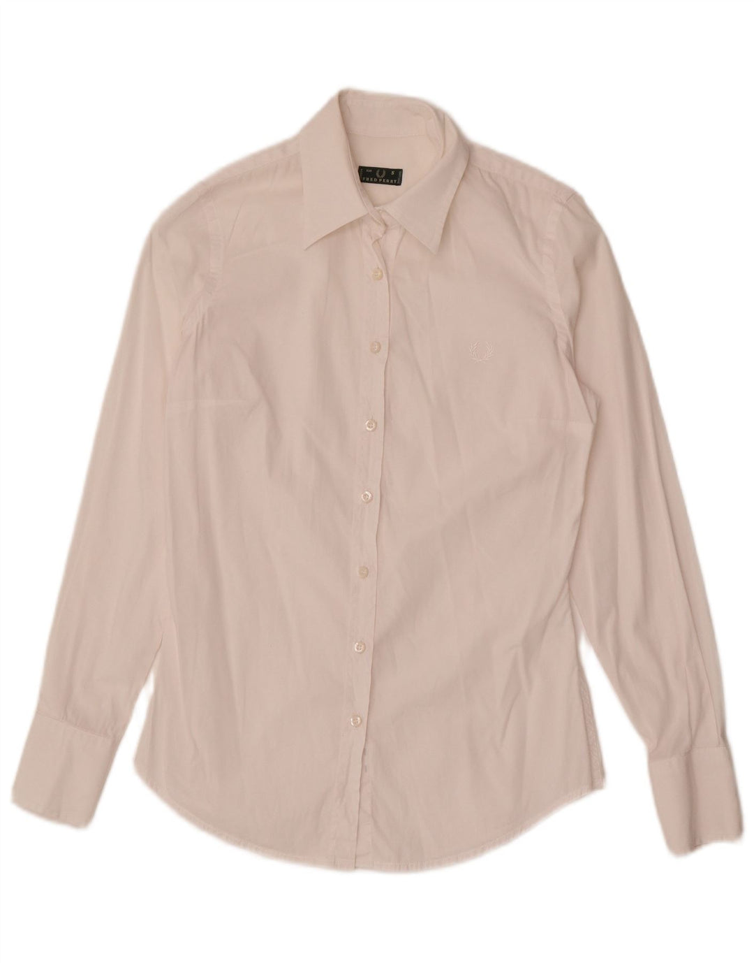 Fred Perry Womens Shirt UK 10 Small White