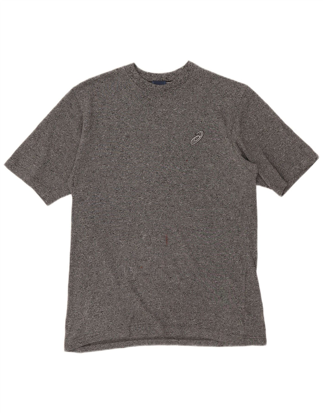 Asics Mens T-Shirt Top Small Grey Flecked Cotton