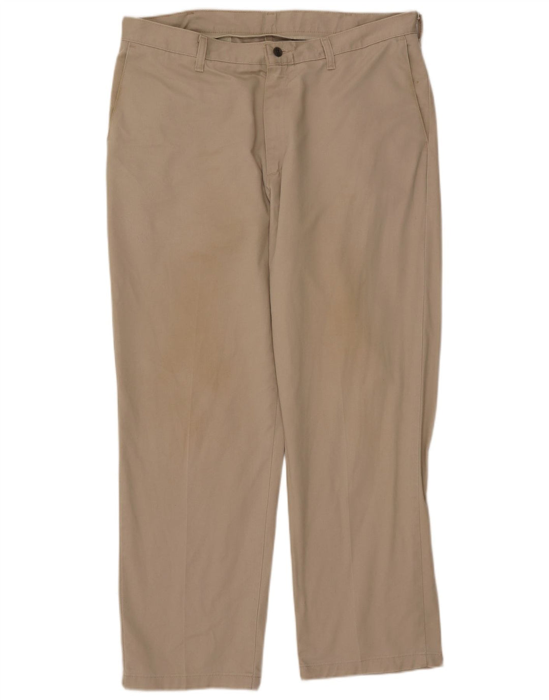 LEE Mens Straight Chino Trousers W38 L30  Beige Cotton